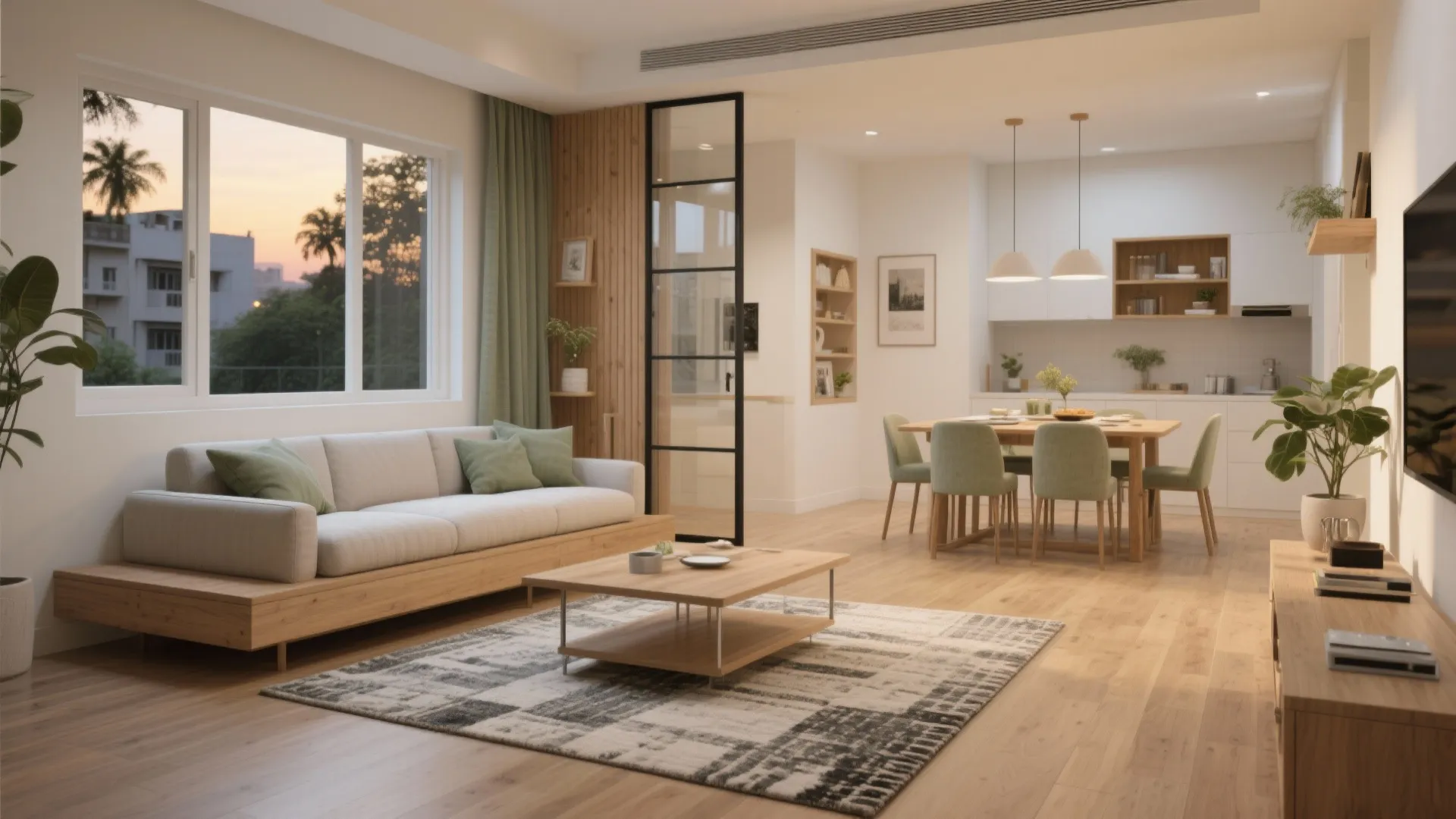 Living–Dining Fusion With Sliding Flexibility