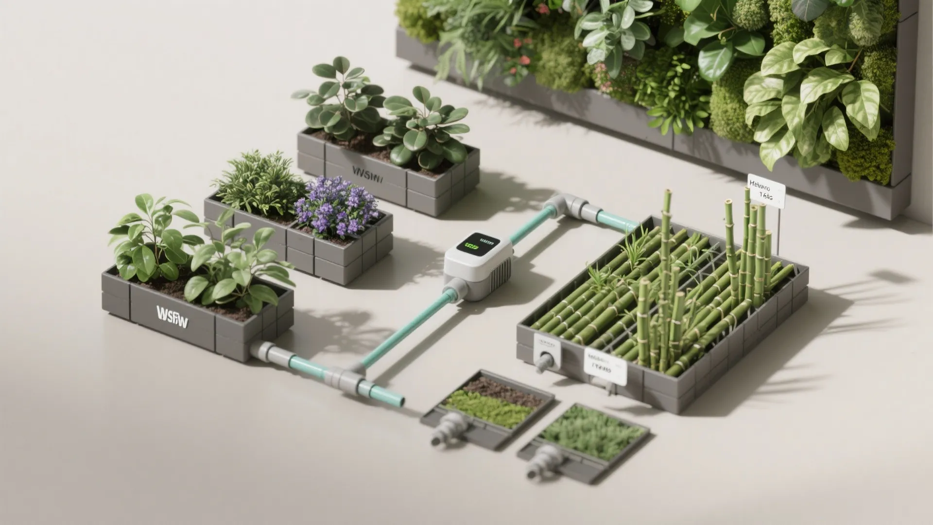 Green Living Wall + Hidden Gate