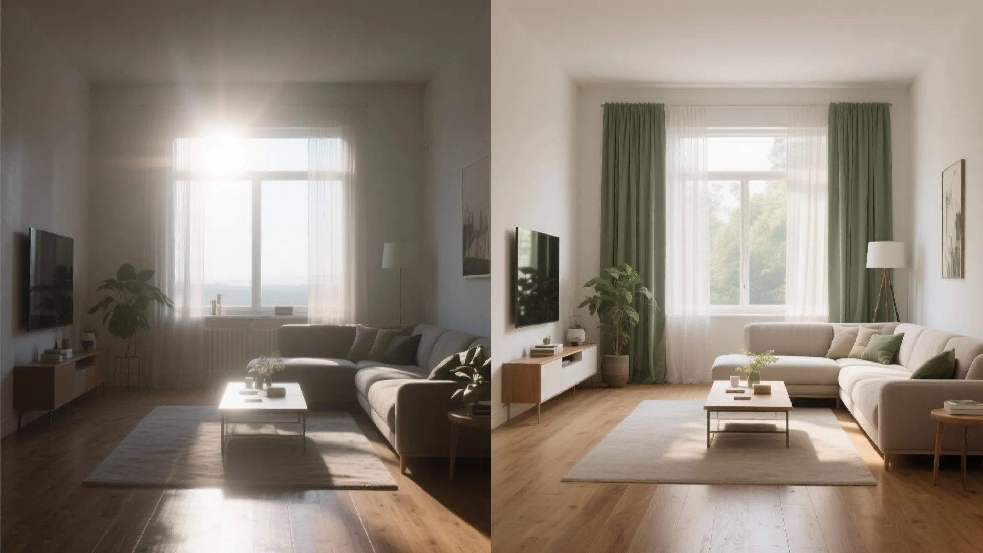 Sun-led Living-Dining in the East-Northeast