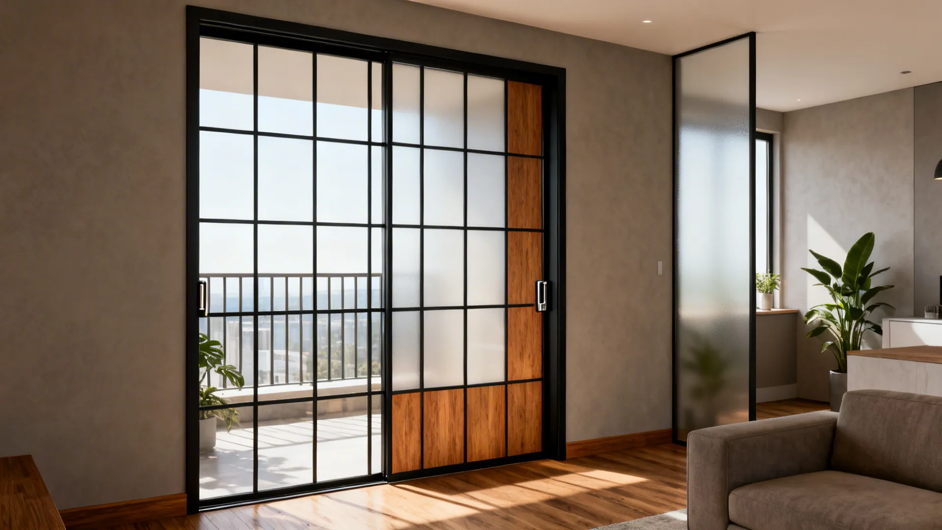 5 Glass Sliding Door Designs for Living Rooms