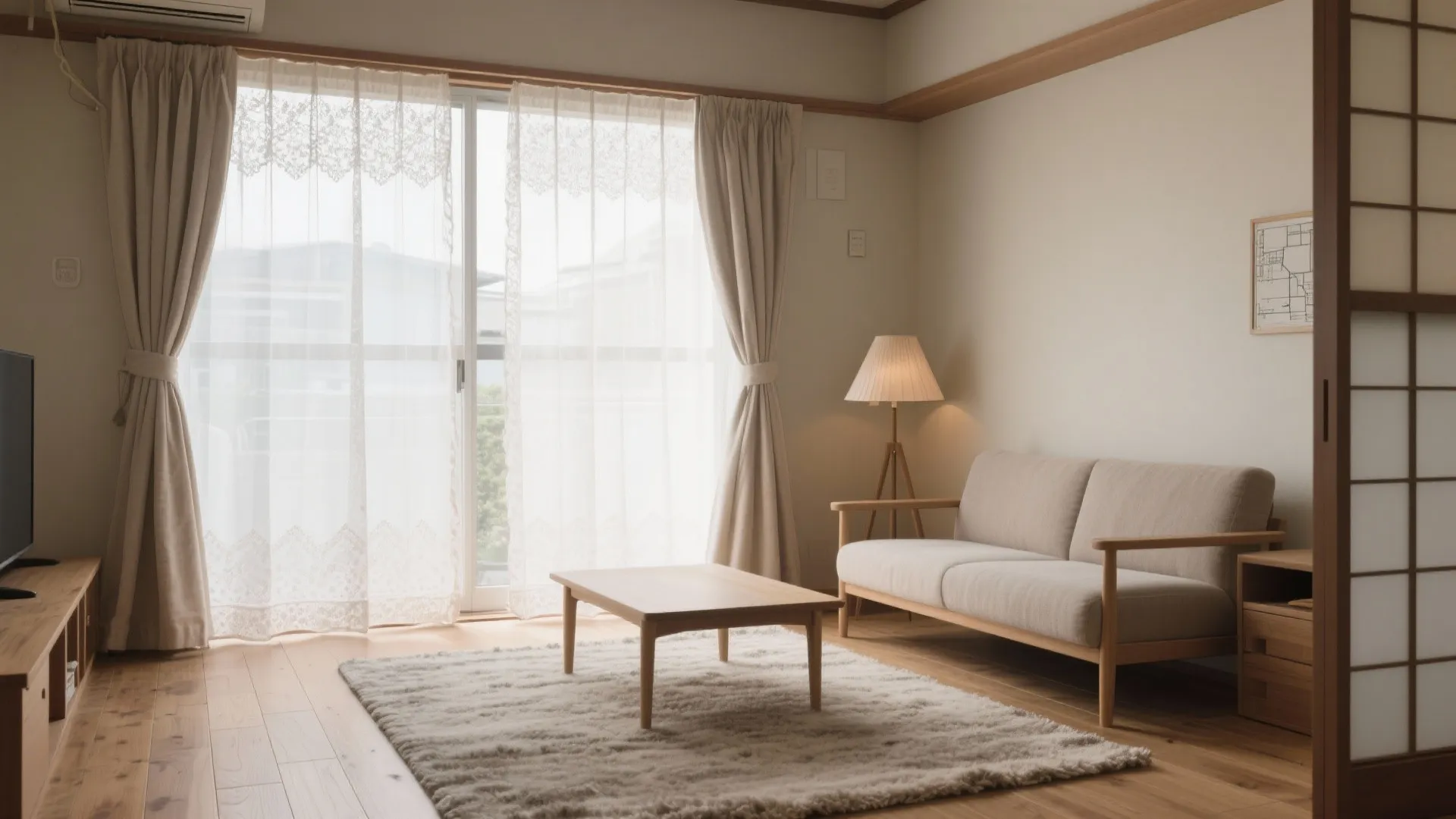 居間の「熱が逃げない」設計で電気代を安定化（東京小戶型・日式風格）