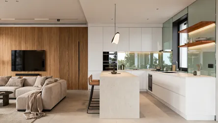 5 Small Kitchen Design Ideas for a Smarter Drawing Room Adjacency