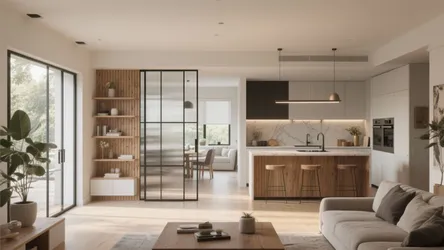 5 Living Room and Kitchen Partition Ideas