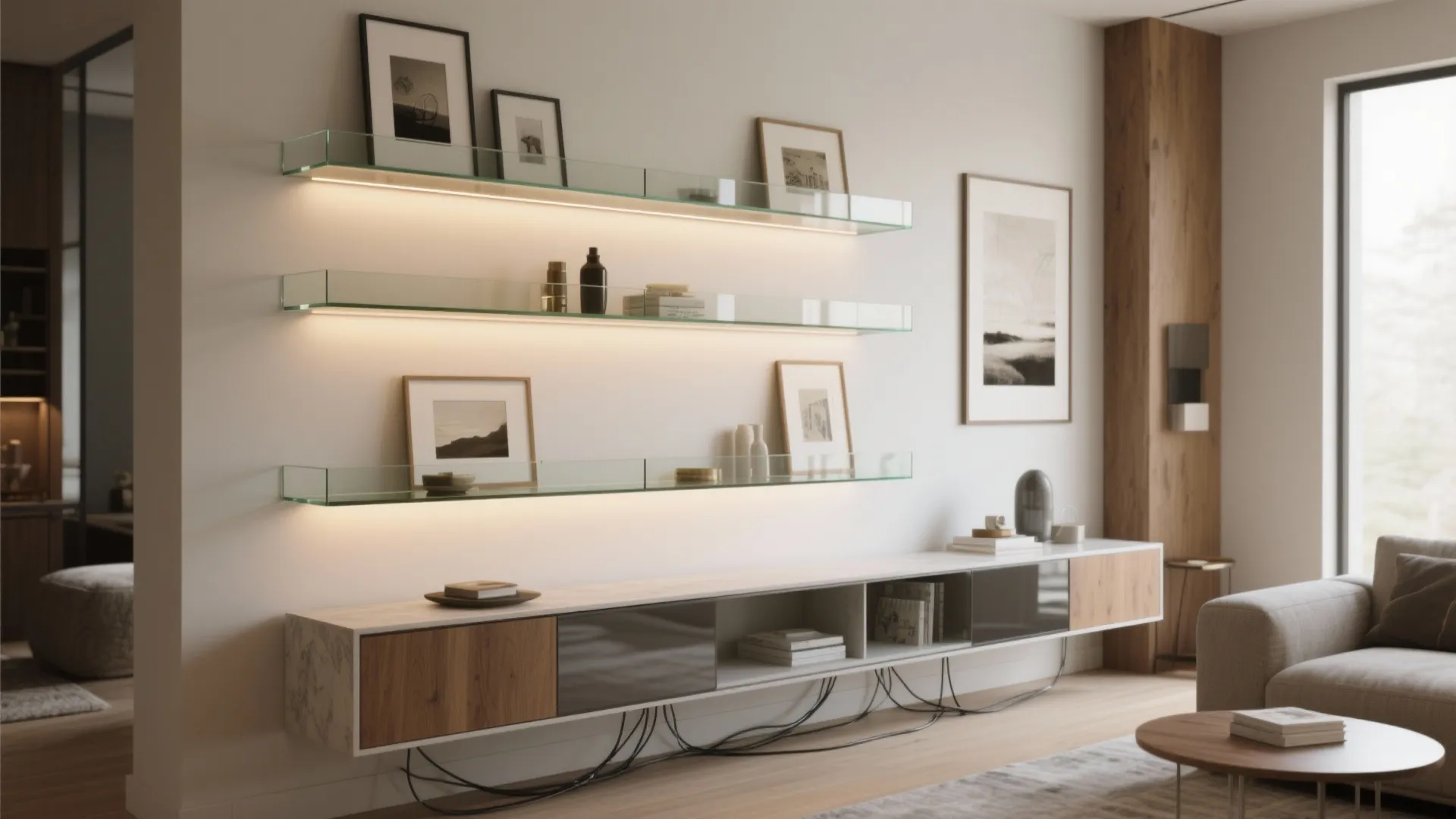 Idea 5: Curate a mini gallery wall (without visual weight)