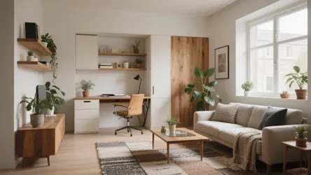 Small Combined Living Room Office: 5 Smart Ideas