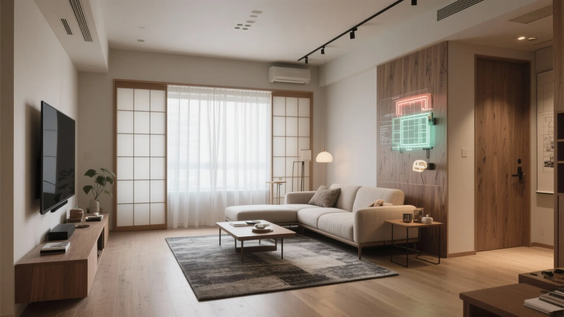 Tips 6: リビングは「対角線」を開ける（動線規画／東京公寓デザイン）