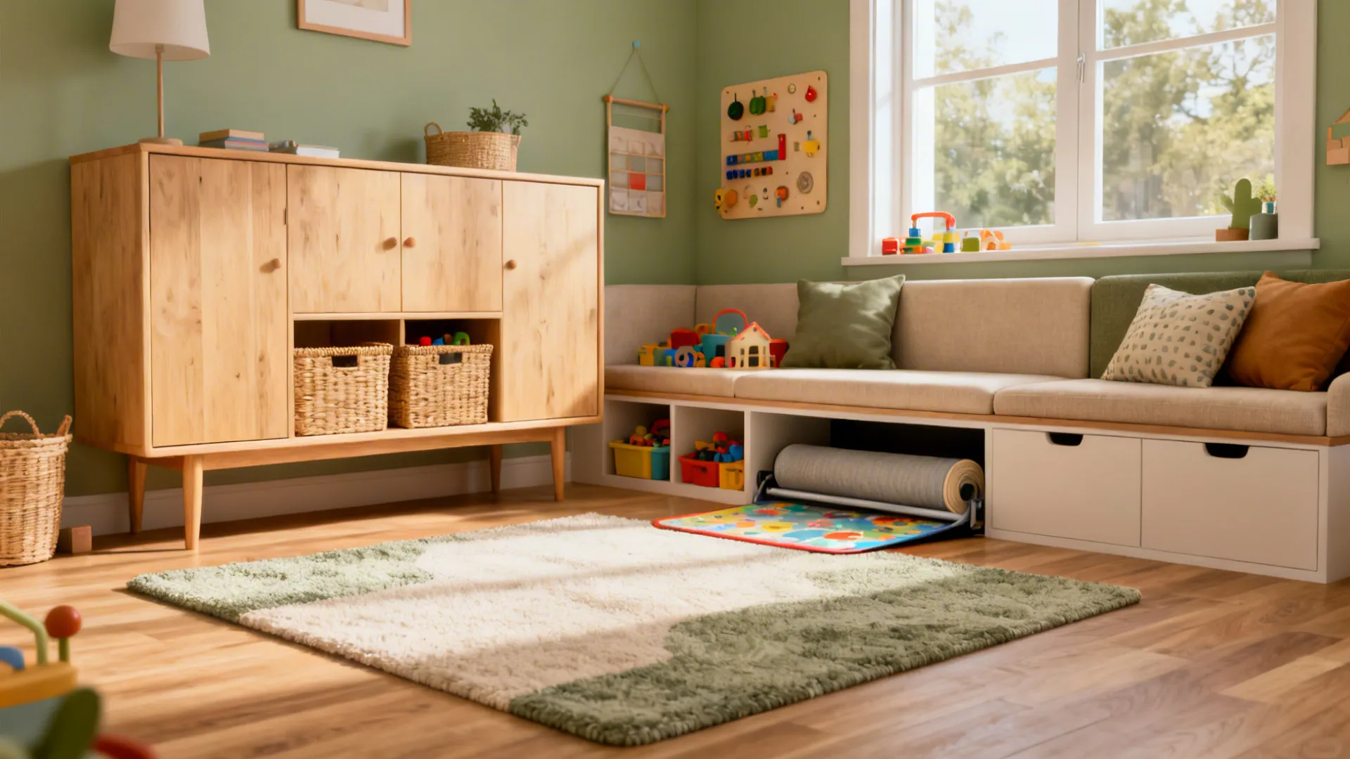 Modern Living Room Playroom Combo: 5 Smart Ideas: Small space, big imagination — modern combo solutions for living room and playroom