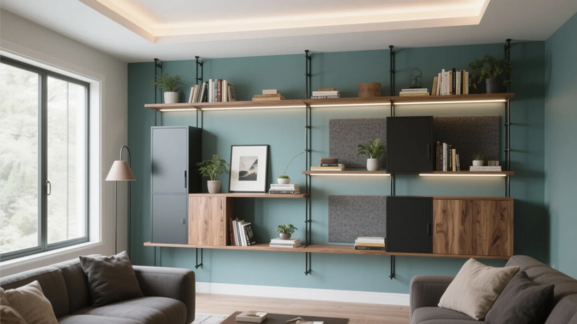 Wall Racks Designs for Living Rooms: Smart Storage & Style