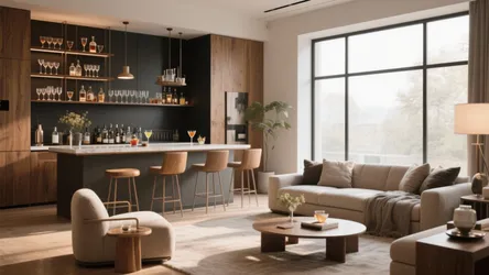 10 Stylish Bar in Living Room Ideas