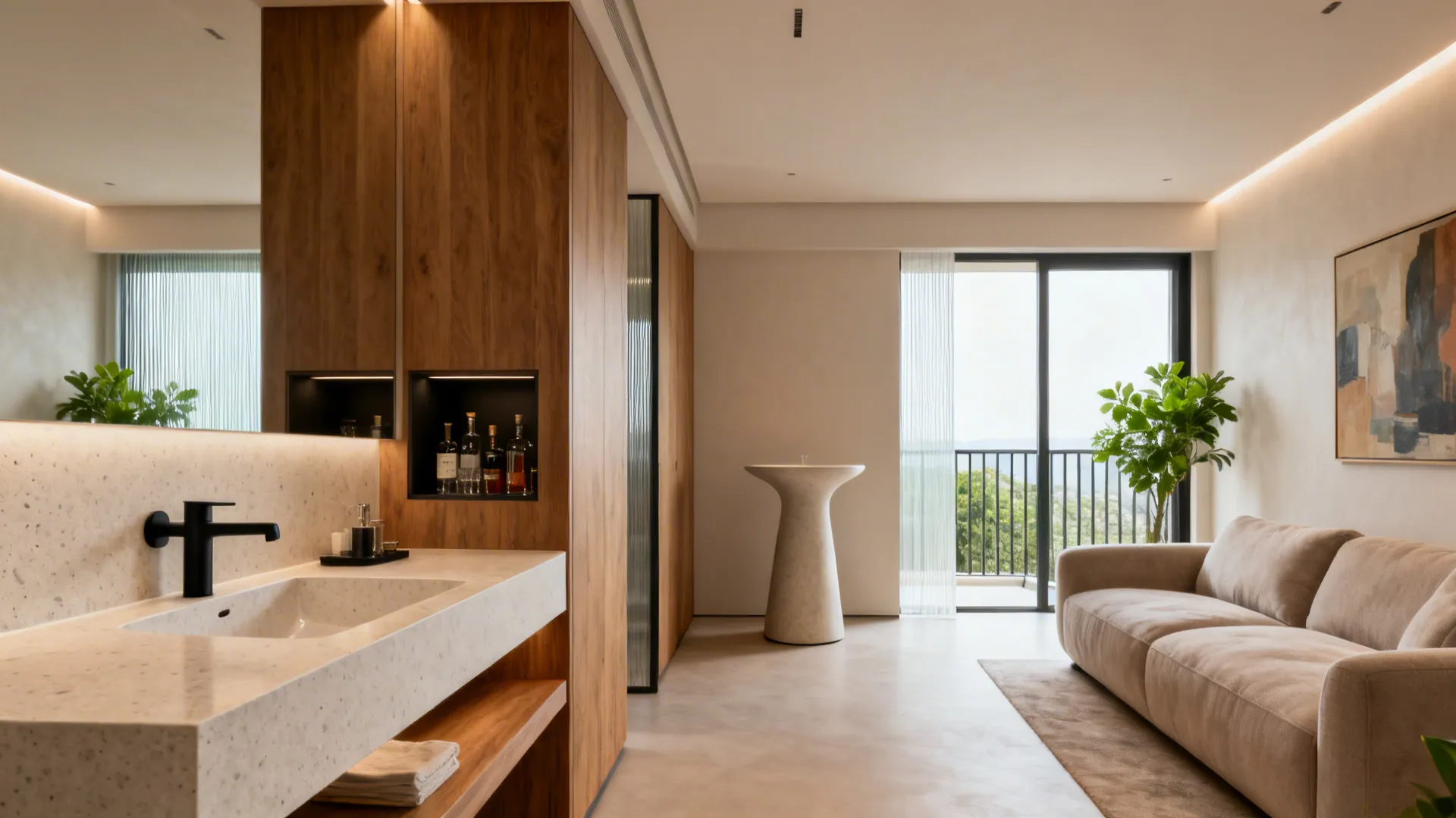 Modern wash basin designs in living room: 5 ideas