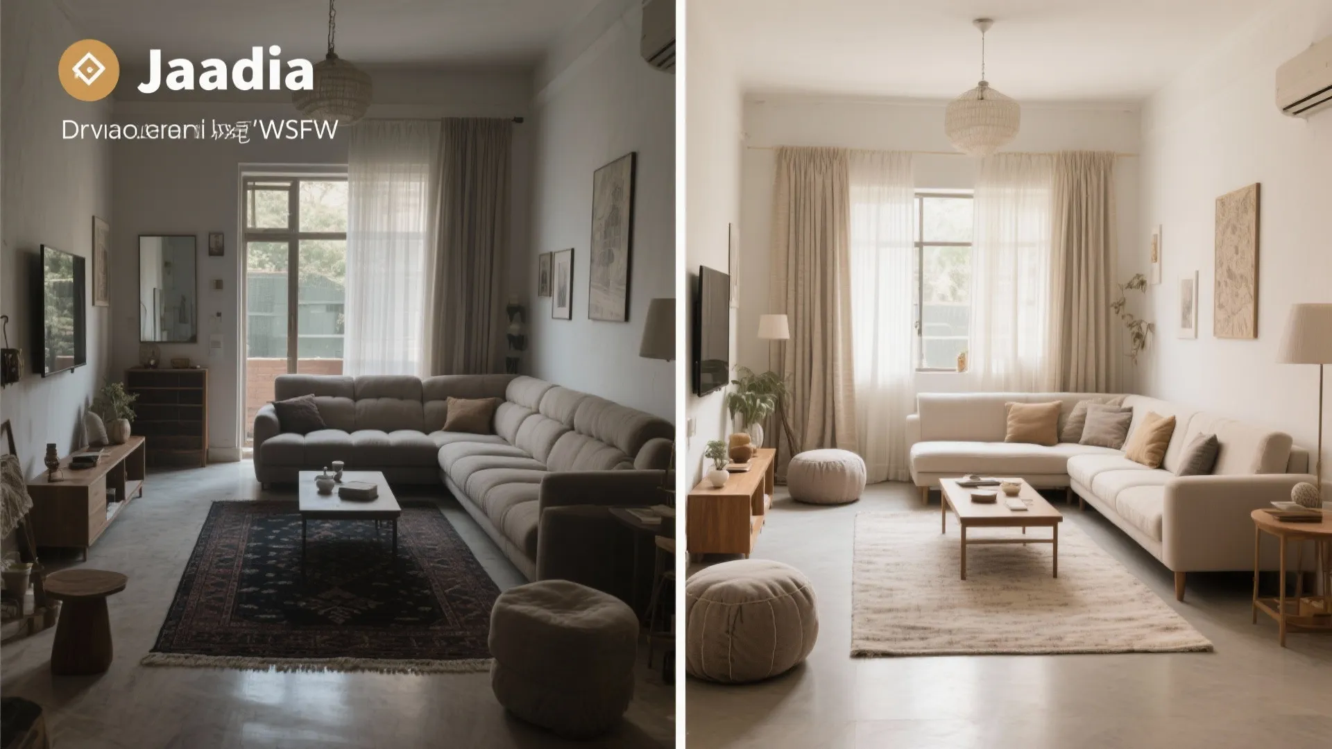 Light, Airy Living Room Zoning with Jaipur-Friendly Materials