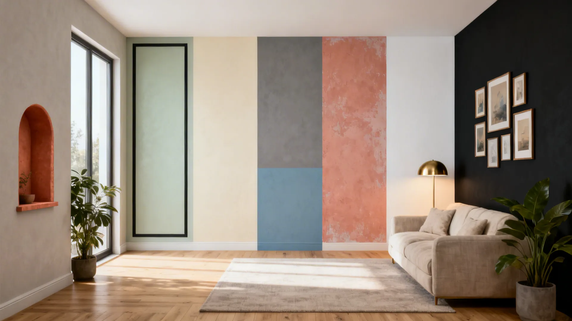 5 Wall Paint Color Combinations for a Drawing Room