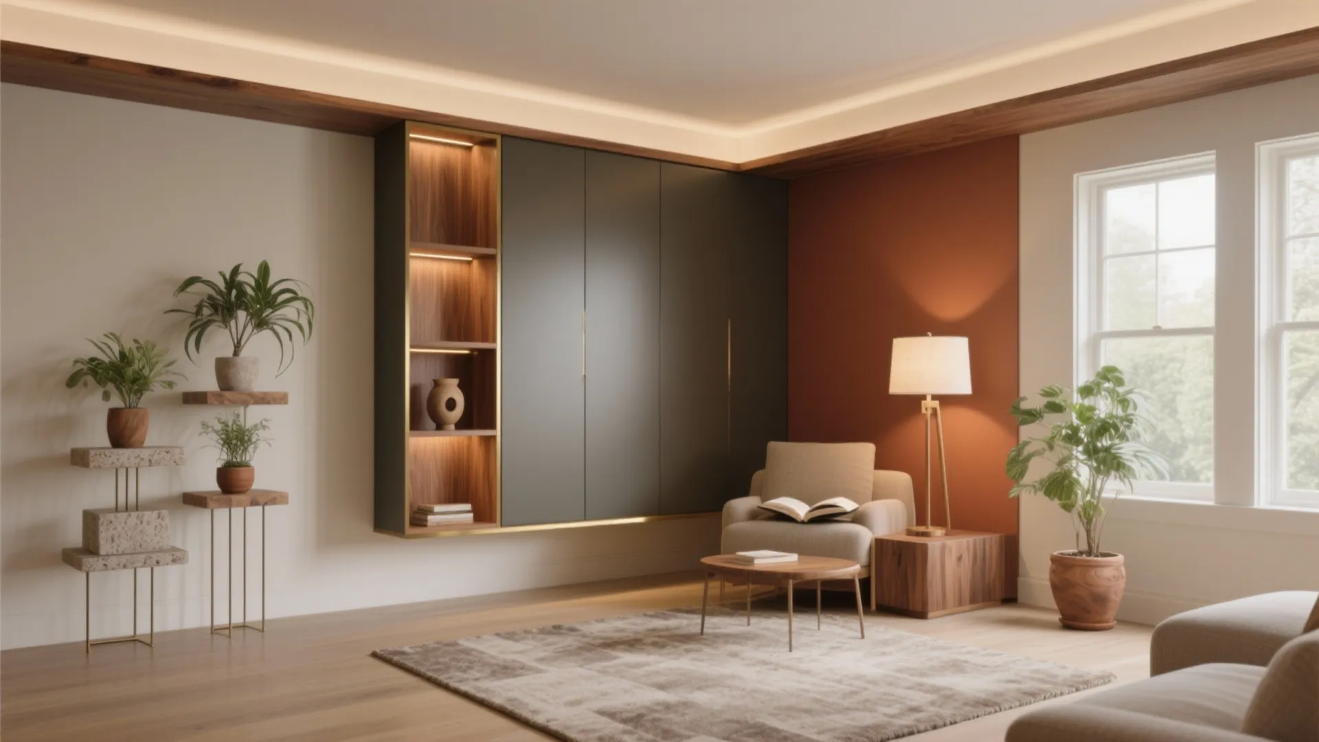 Corner Showcase Designs for Living Room: Transform Every Inch