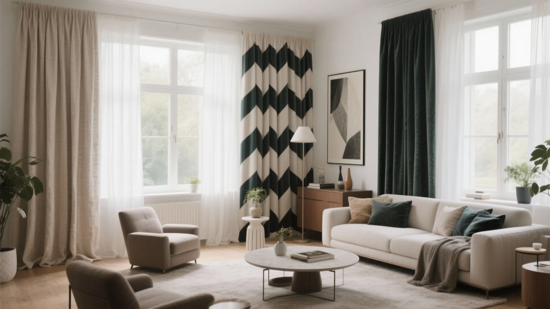 10 Window Curtain Ideas for Living Room: Creative Curtain Inspirations to Elevate Your Living Room Design