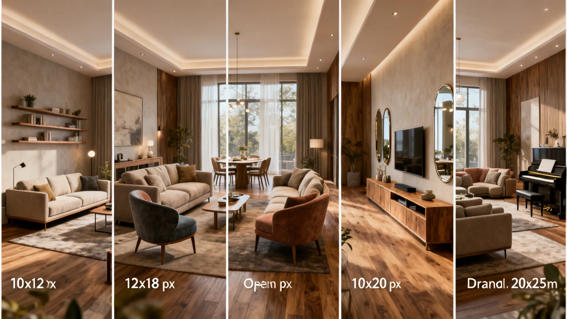 Living Room Size Guide: 5 Standard Dimensions