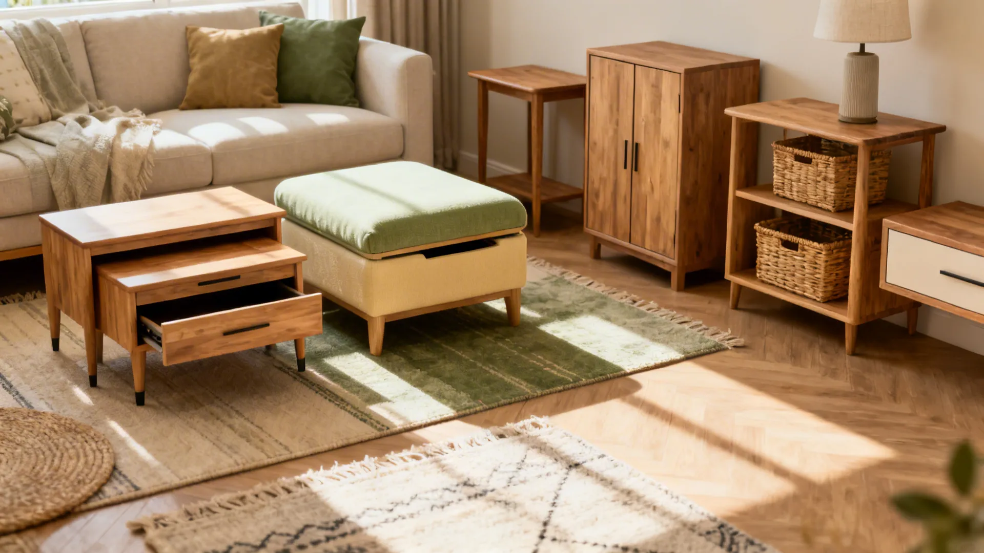 5 Small Living Room End Table Ideas with Storage