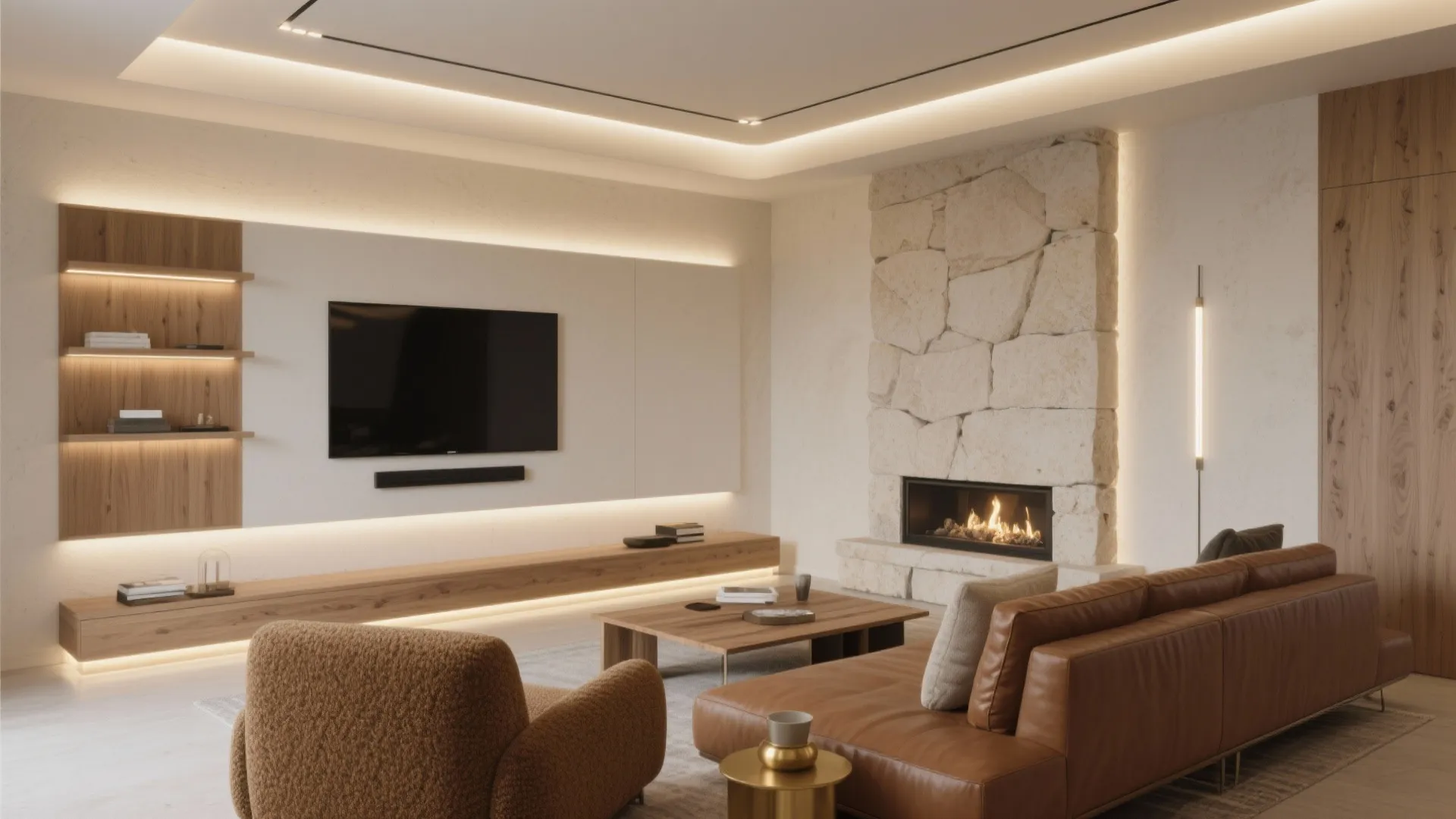 Living Room LED Strip Lighting Ideas for Modern Spaces