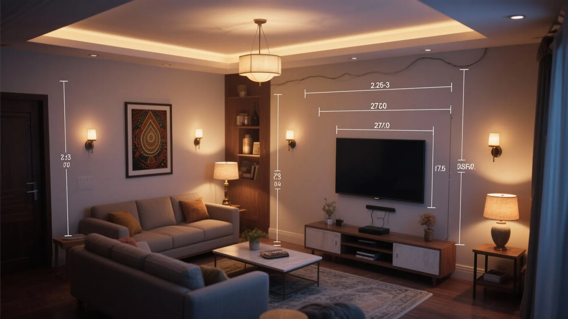 How to choose fancy wall lights for living room India