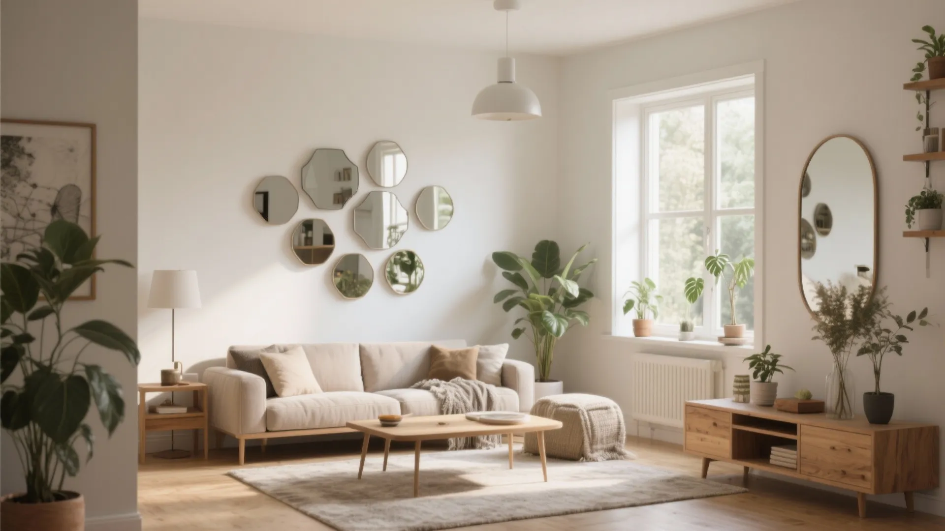 10 Mirror Wall Decoration Ideas for Living Rooms