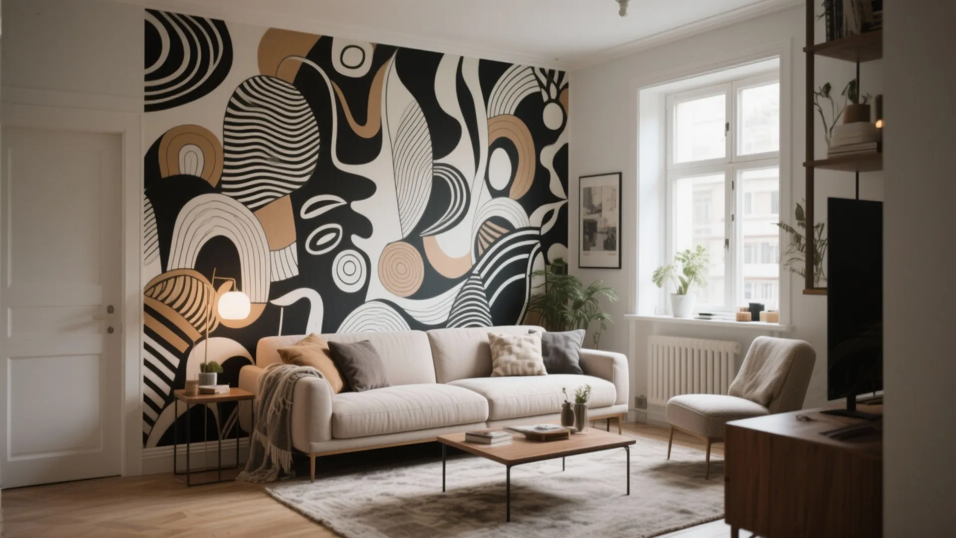 5 Wall Mural Ideas for a Stunning Living Room: Creative wall mural inspirations to transform any living space