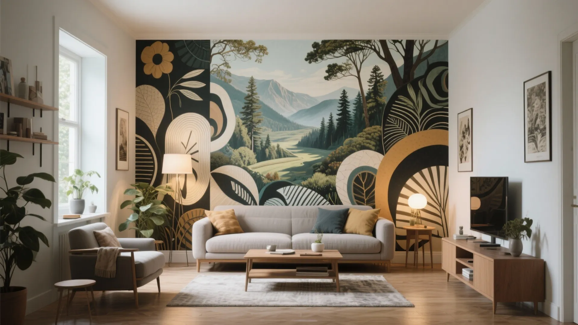 10 Wall Mural Ideas for Living Room: Transform Your Living Room with These 10 Inspiring Wall Mural Ideas from My Design Experience