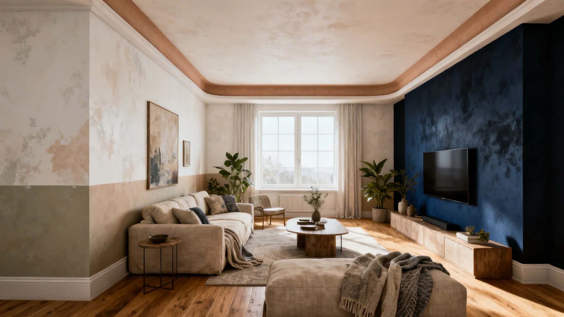 5 wall painting designs for living room ideas that work