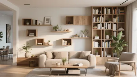 10 Living Room Wall Shelf Ideas That Maximize Space