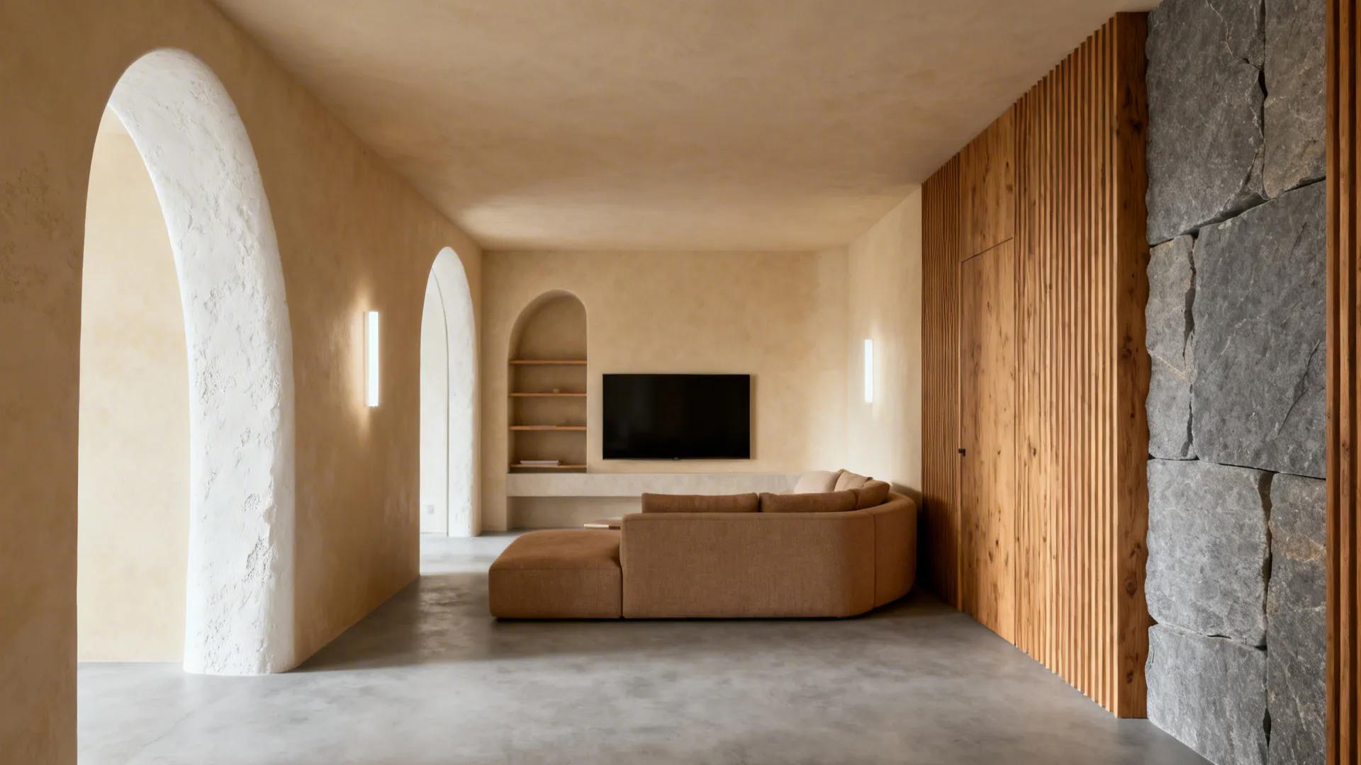 Living Room Main Hall Wall Texture Design: 5 Ideas