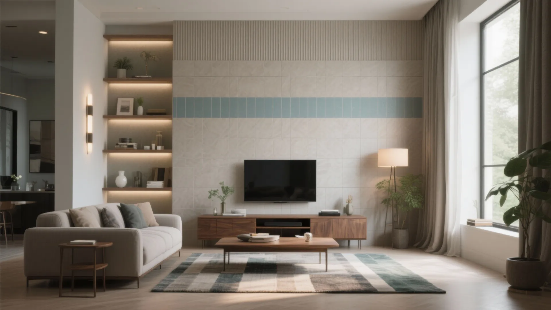 Living Room Wall Tiles Design: Style Inspirations & Tips: 1 Minute to Transform Your Living Room with Wall Tile Designs