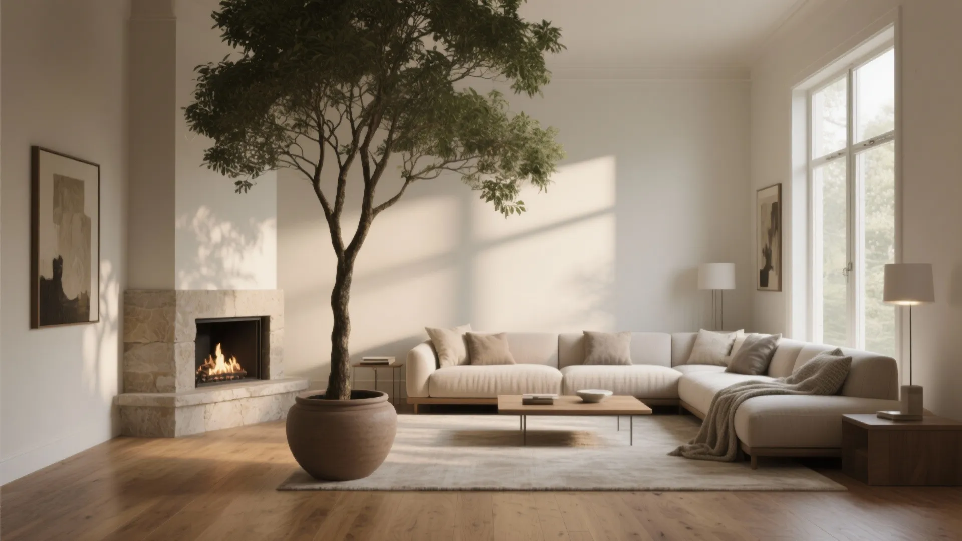 Living Room Tree Decor Ideas for Stylish Spaces