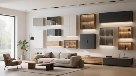 10 Wall Cabinet Ideas for Living Rooms