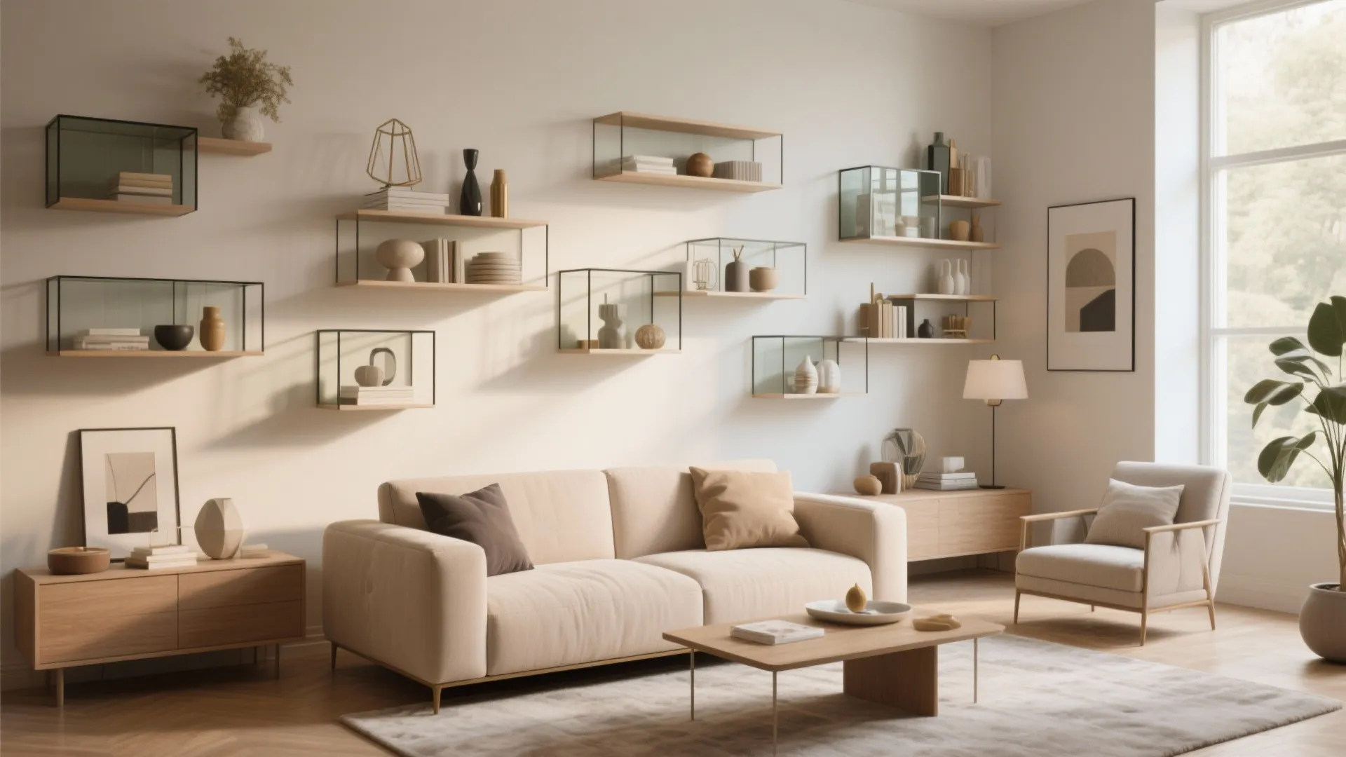 10 Creative Wall Shelves Ideas for Living Room