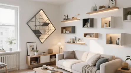 5 Unique Living Room Wall Shelf Designs
