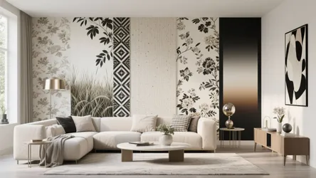 10 Creative Ideas for Living Room Wallpaper