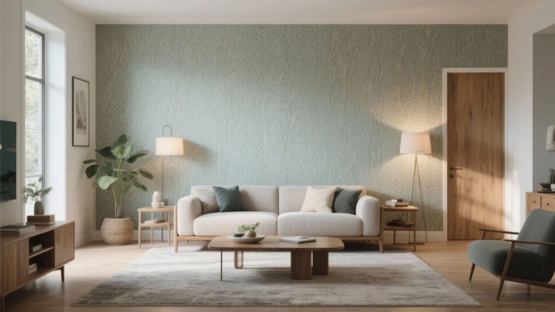 Living Room Wallpaper Ideas for a Stylish Makeover: 1 Minute to Refresh Your Living Room Walls with Trendy Wallpaper Tips