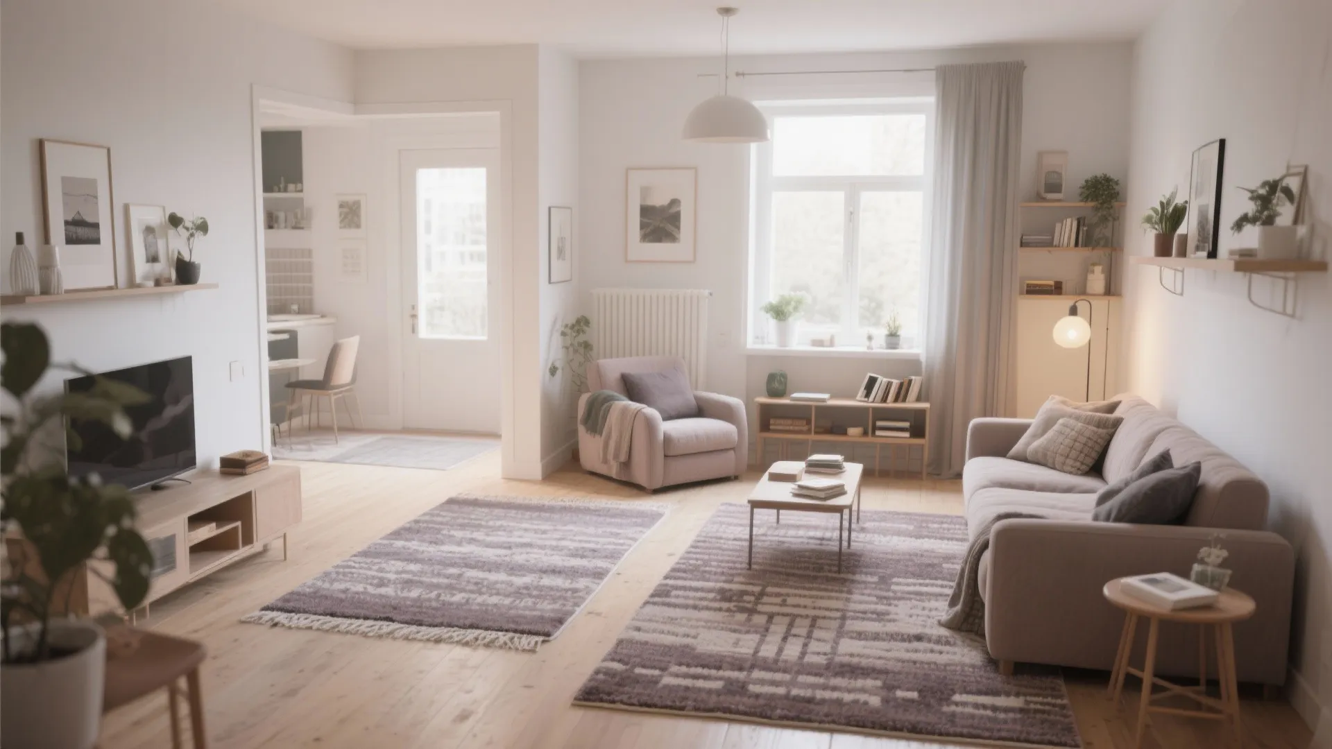 Zoning with area rugs