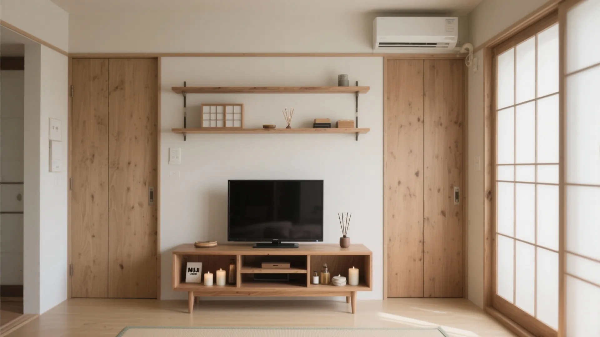 Tips 2: リビング壁面に“浅い祈りスペース”（東京小戸型×収納技巧）