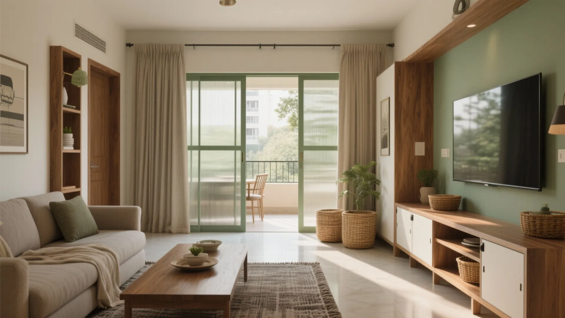 Seamless Living–Dining with Sliding Boundaries