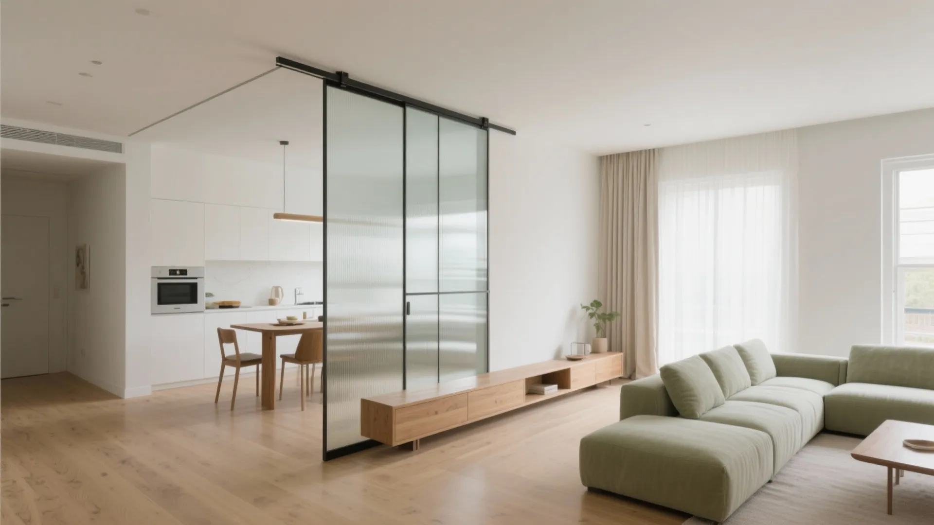 Open-Plan Living with Sliding Partitions