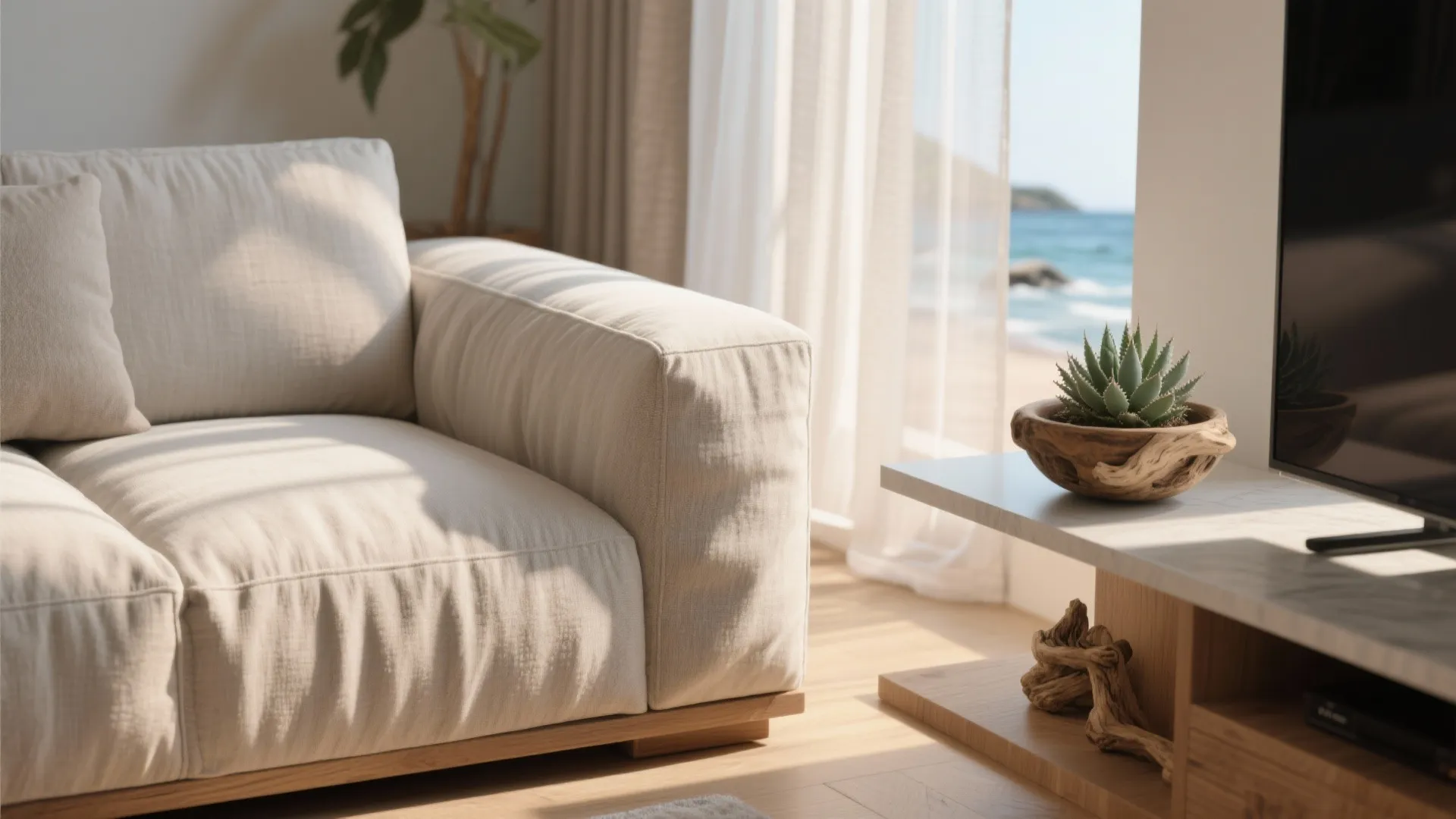 1. Frame the ocean view with a living hub