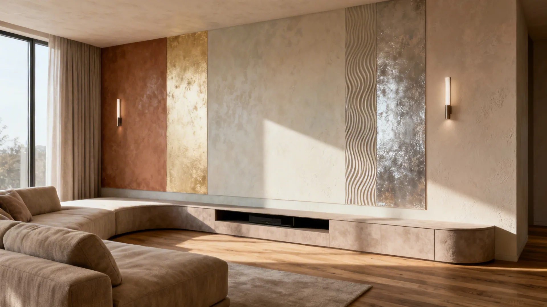 5 Wall Paint Texture Designs for Living Rooms