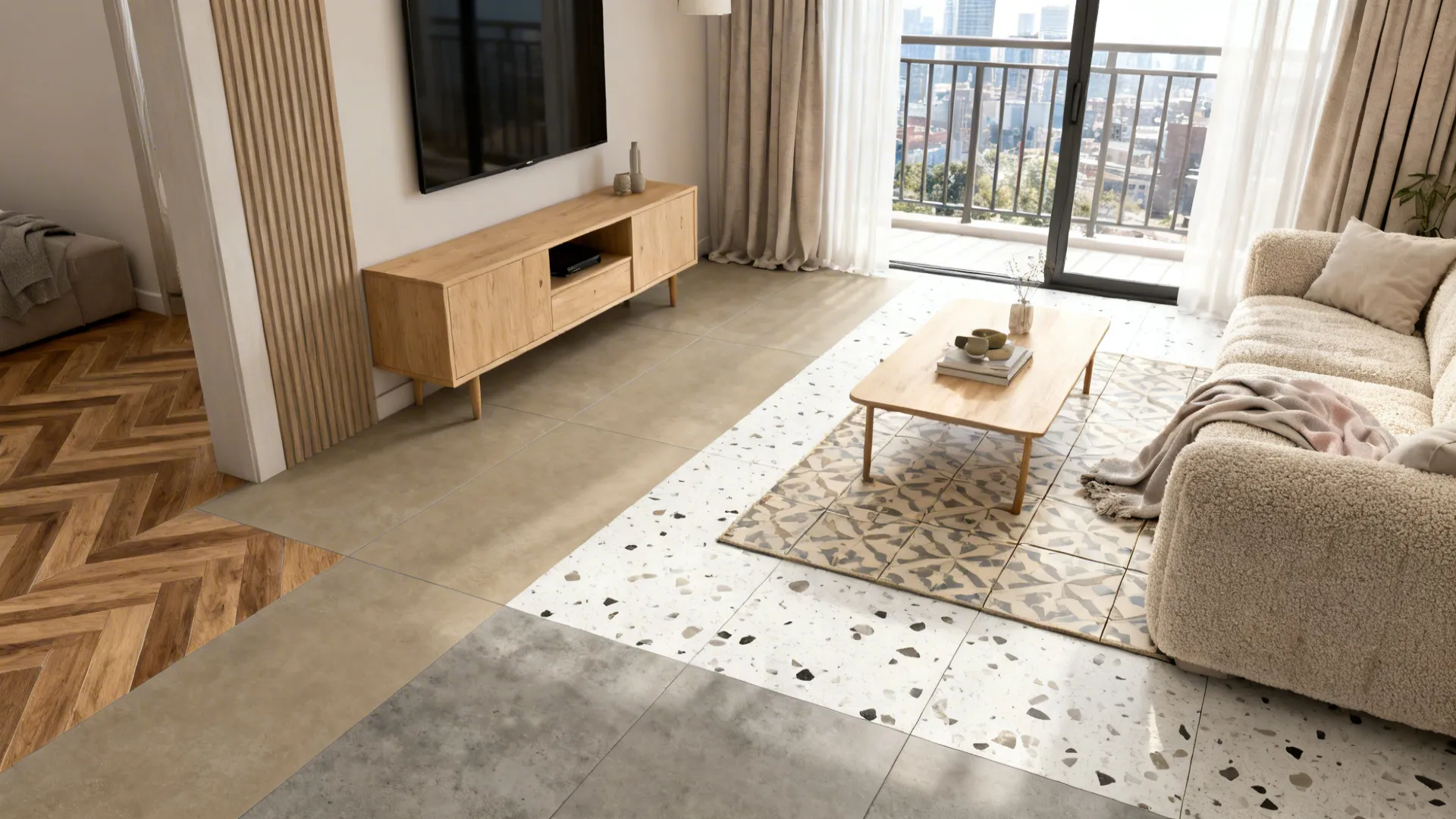 Best Floor Tiles Design for Living Room: 5 Ideas