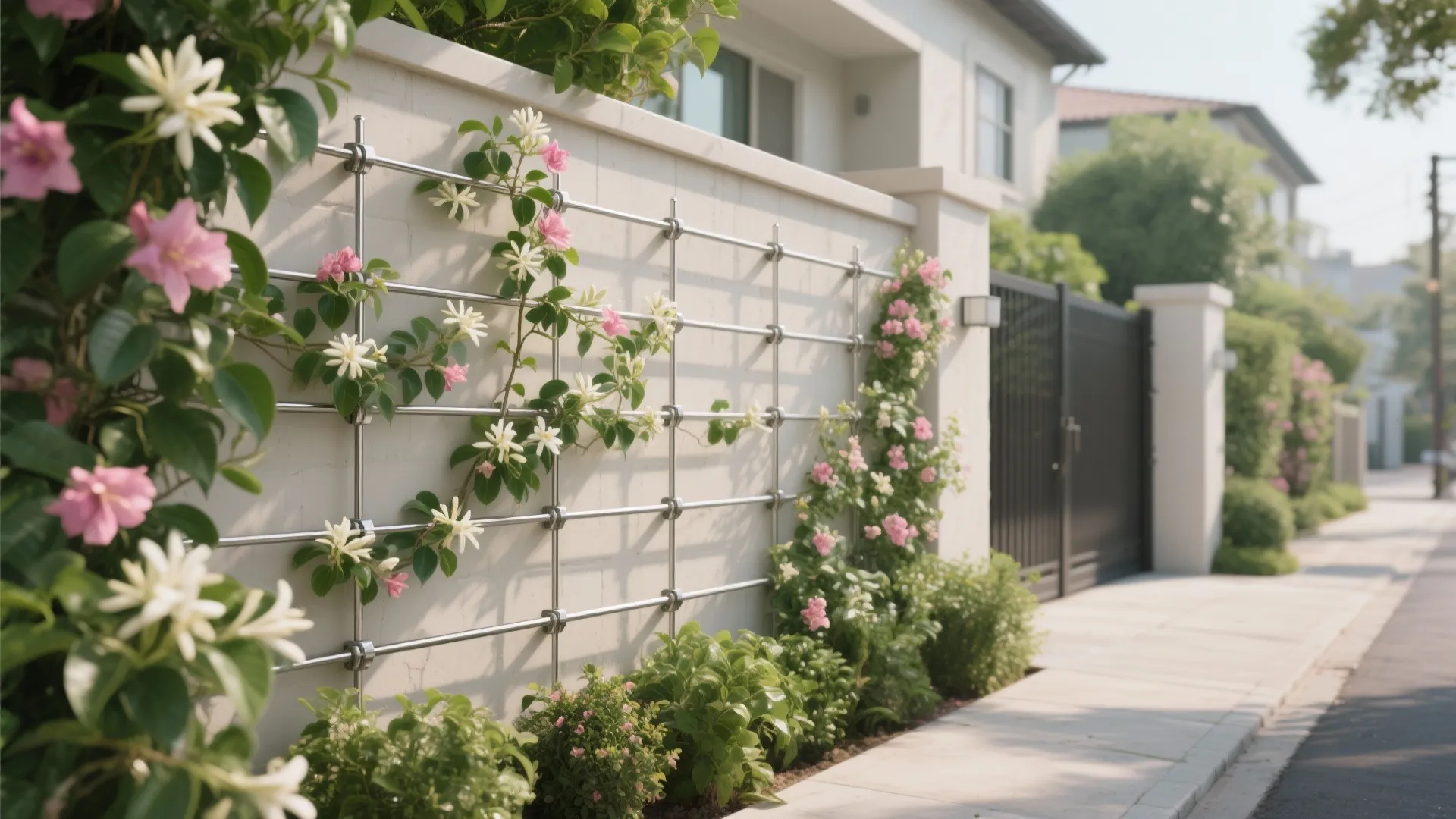 Living Climber Trellis with Seasonal Flowers