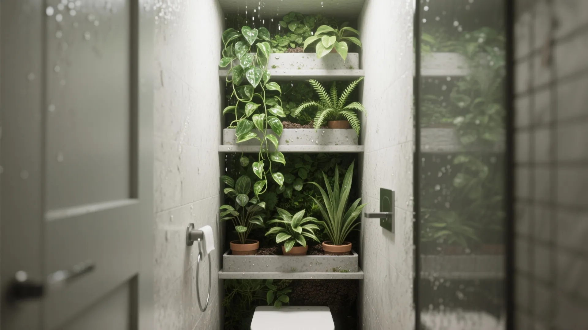 2. Living Wall: Plants That Thrive in Humidity