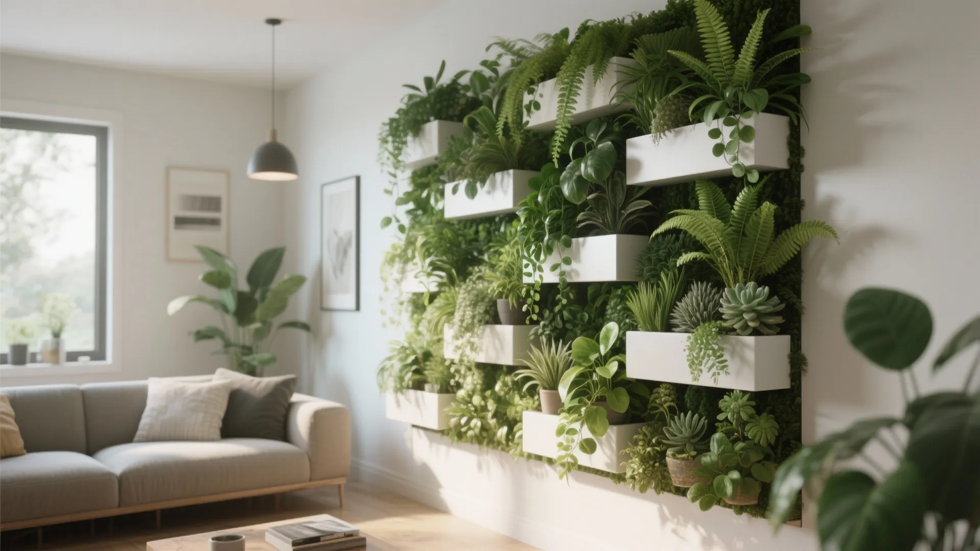 5. Living Wall or Vertical Garden