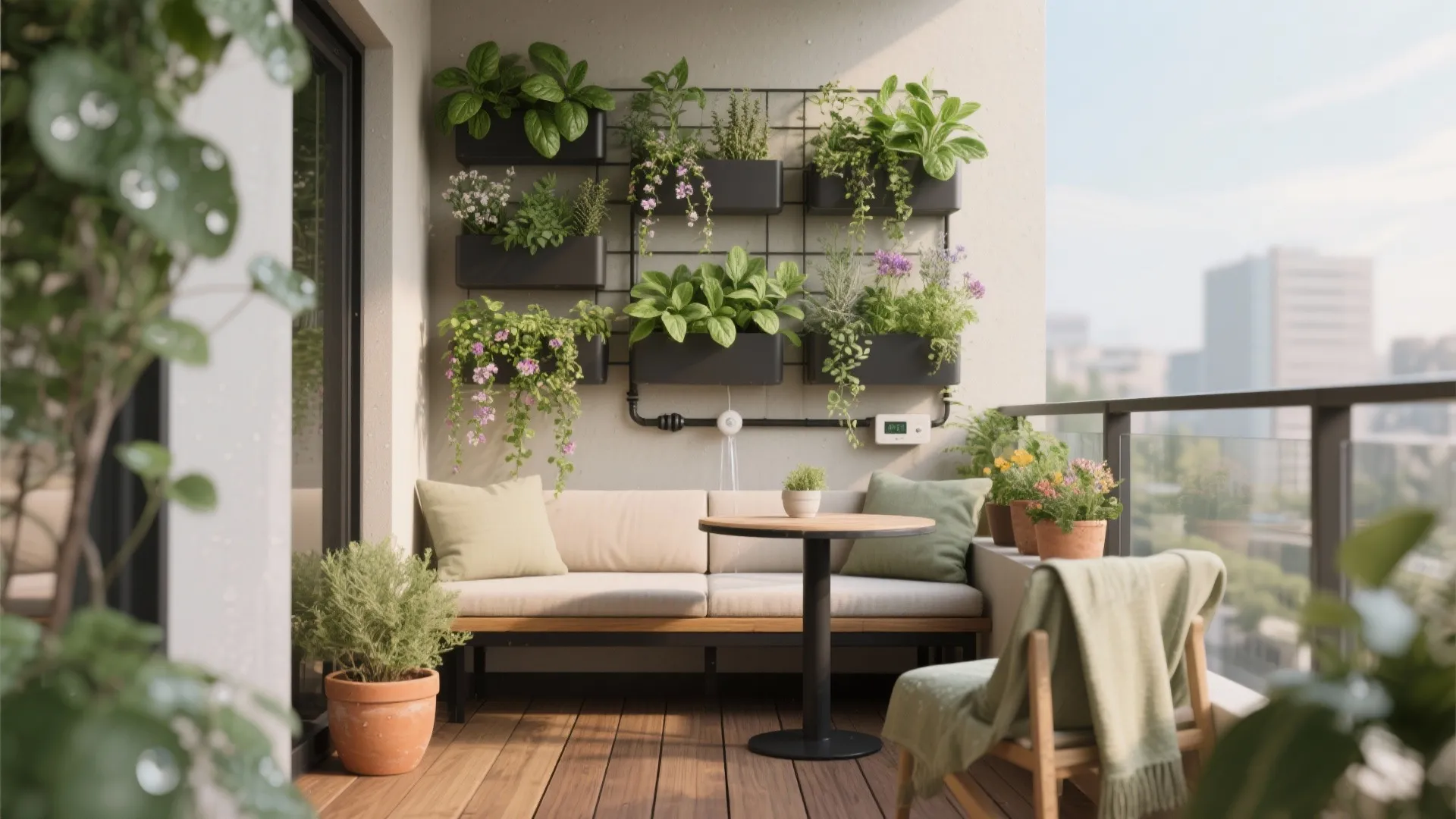 Vertical Garden Wall with Smart Watering