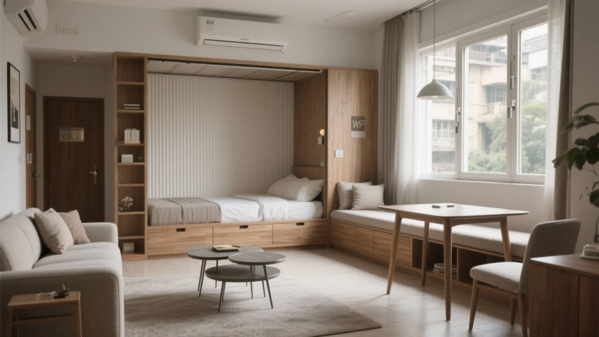 Transformable Furniture for the Living-Guest Room