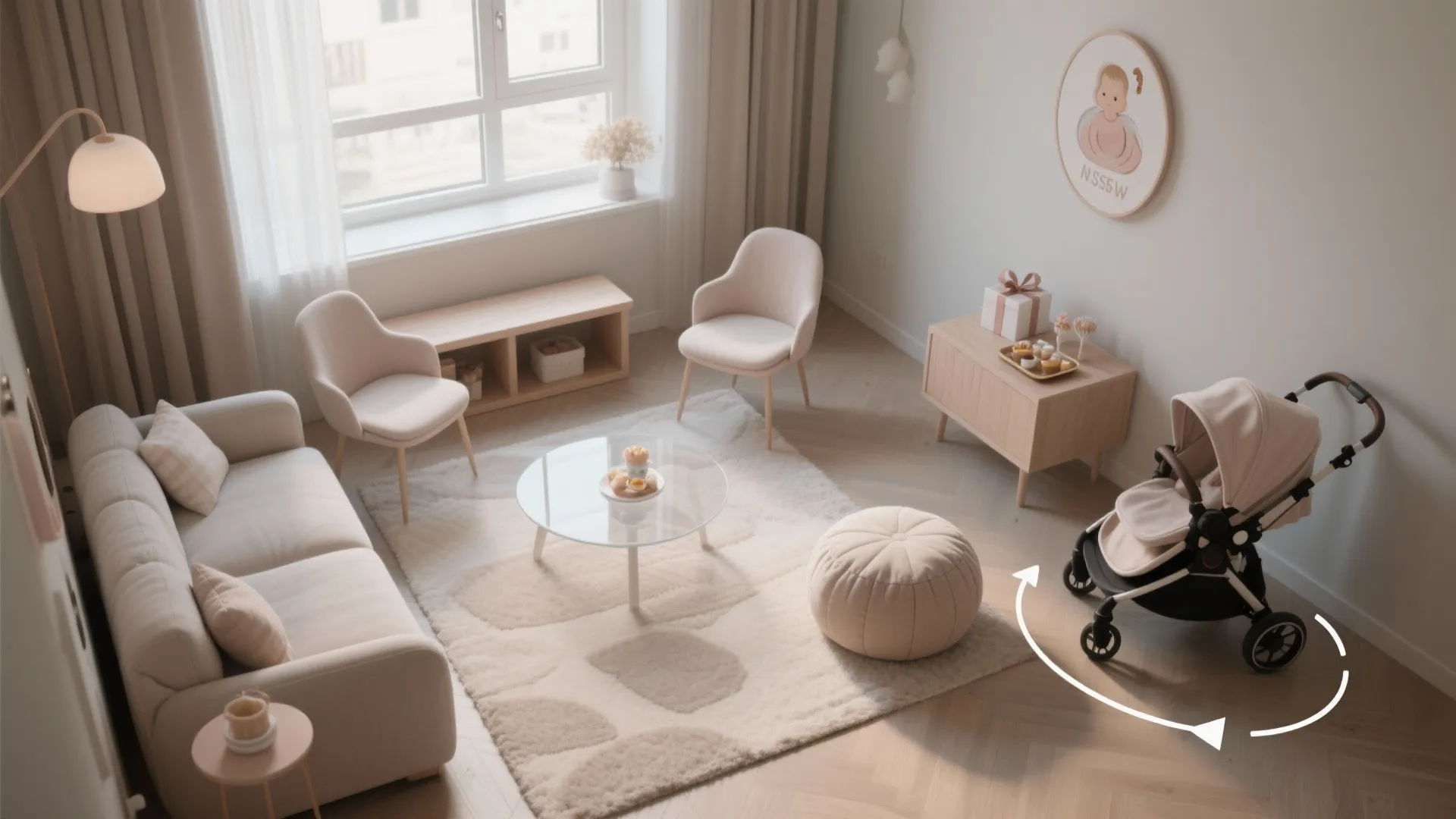 Comfort-Forward Seating and Photo Spots