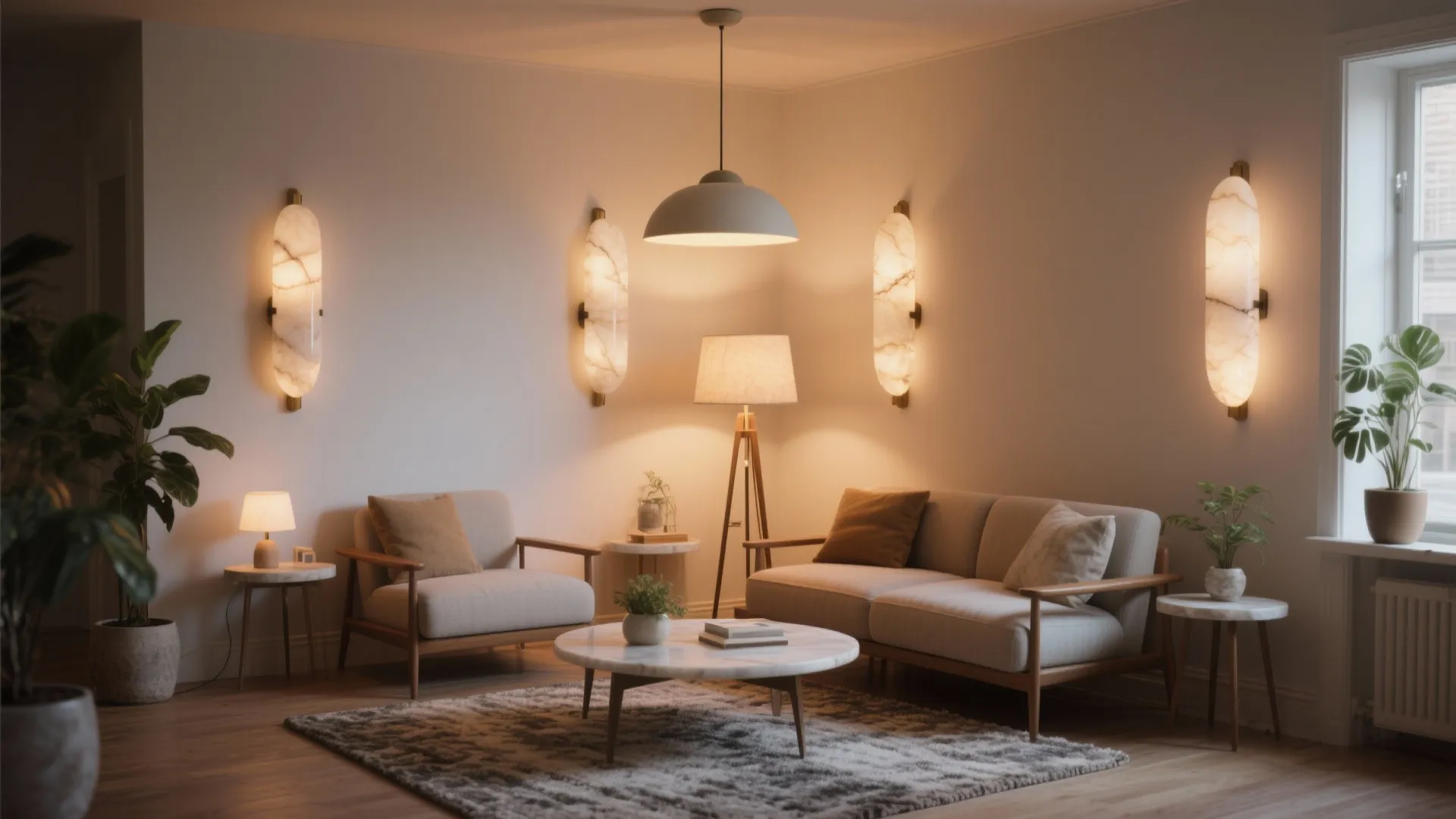 4. Layered living room glow