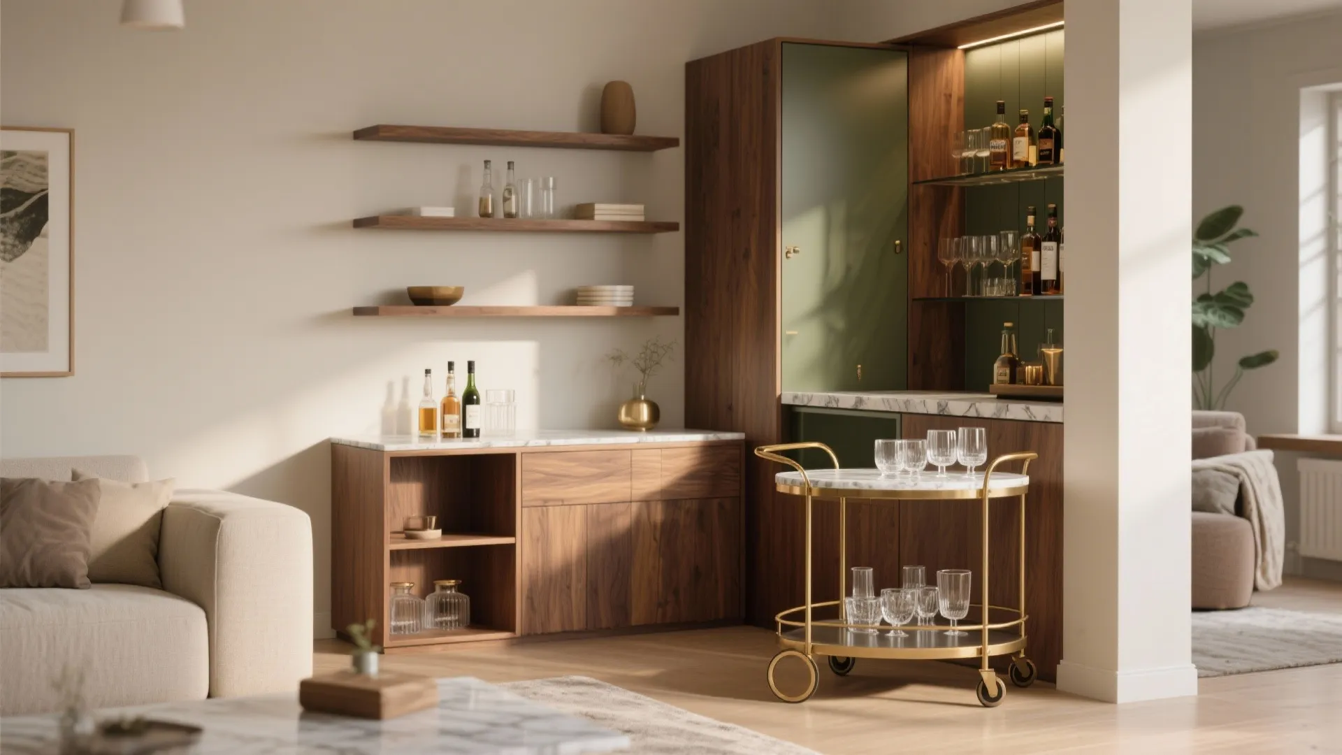 5 Living Room Bar Ideas for Small Spaces: Practical, stylish and space-saving ideas to create a living room bar you’ll actually use